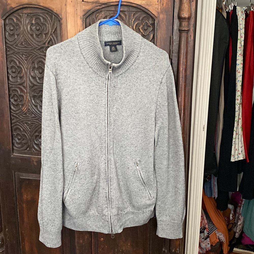 Mens grey cardigan